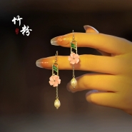 Pearl Earrings with Long Tassels, Ancient Style to Complement Horse-Face Skirt New Chinese-inspired Ear Accessories for Women.
